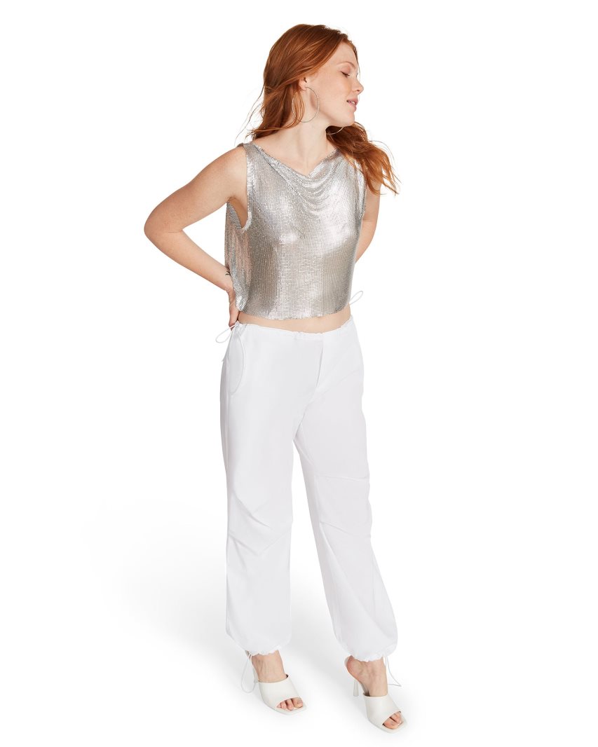 Silver Steve Madden Salina Women's Tops | PH 1074UVJ